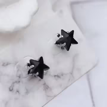 立體五角星星×磁吸耳夾/裝飾小物