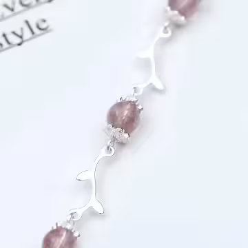 925銀飾×莓晶枝芽×手鍊