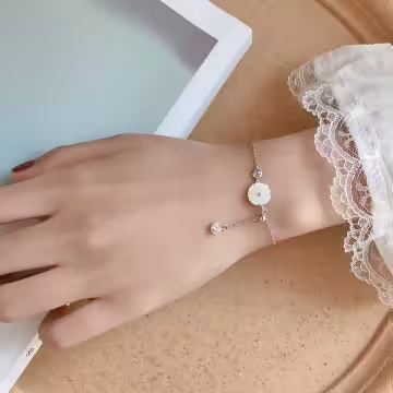 925銀飾×小白雛菊×抽拉手鍊