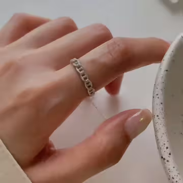 鍊條相扣×可調節戒指