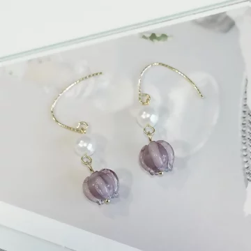 紫花琉璃晶×吊墜耳勾.avif