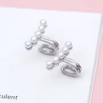 潮珍珠×U型耳骨夾