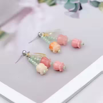 鈴蘭花的呢喃×吊墜耳環