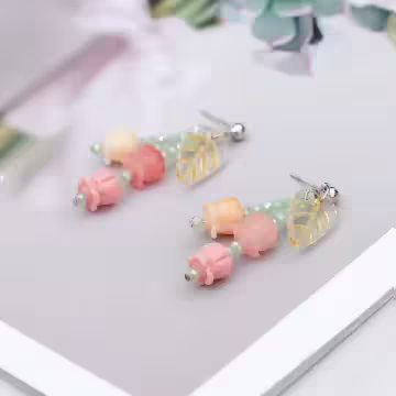 鈴蘭花的呢喃×吊墜耳環