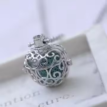 平安蘋果×薰香火山石×長項鍊