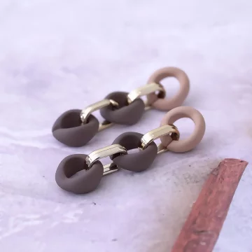 棕咖三環相扣×吊墜耳環.avif