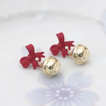 紅領結小鈴鐺×吊墜耳環.avif