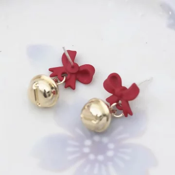 紅領結小鈴鐺×吊墜耳環.avif