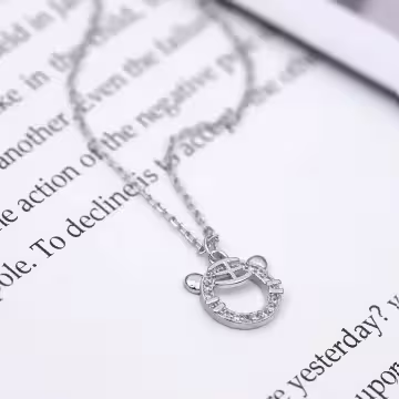 925銀飾×晶鑽小老虎×鎖骨項鍊