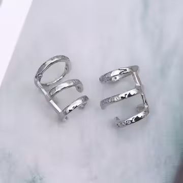 三圈小晶鑽×耳扣