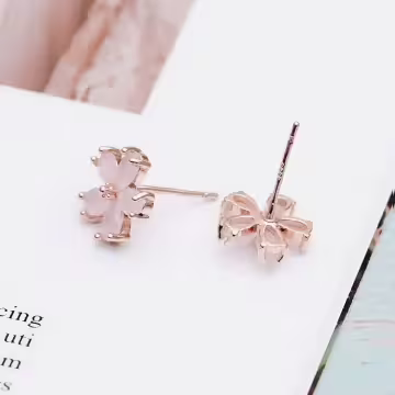 甜心粉小櫻花×耳環