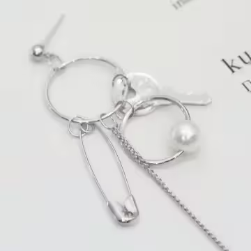 超長別針鑰匙鎖頭工具組×吊墜耳環