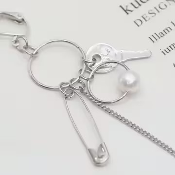 超長別針鑰匙鎖頭工具組×螺旋耳夾