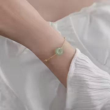 古典簡約平安扣&times;手鍊
