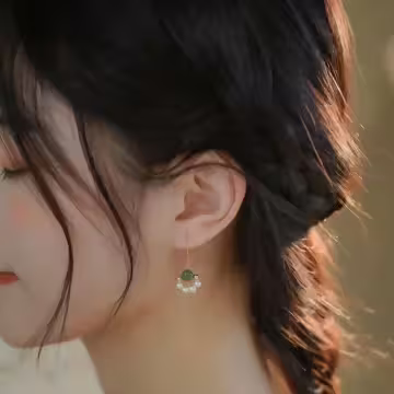 小家碧玉×吊墜耳勾