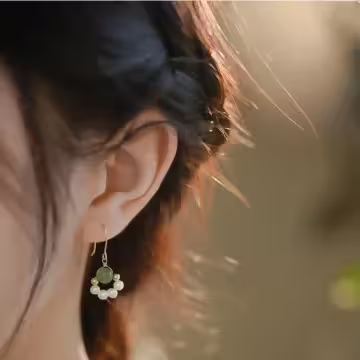 小家碧玉×吊墜耳勾