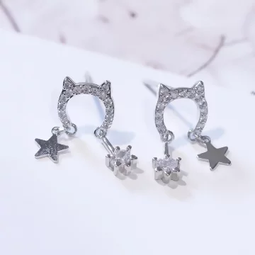 貓咪閃亮星星×吊墜耳環.avif