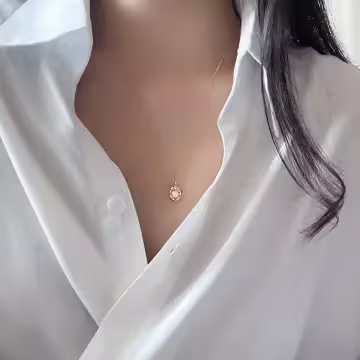 金珠×鎖骨項鍊