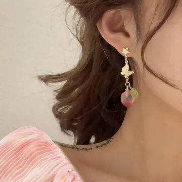晶透草莓蝴蝶×吊墜耳環.avif
