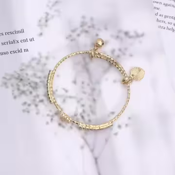 兒童晶鑽愛心花圈&times;推拉手環