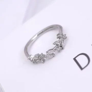 925銀飾×枝葉晶鑽交錯×開口戒指.avif