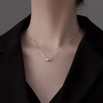 925銀飾×三環羅馬數字×鎖骨項鍊