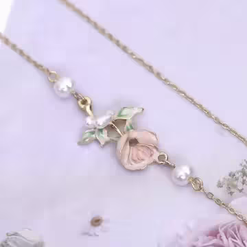 優雅玫瑰花×項鍊