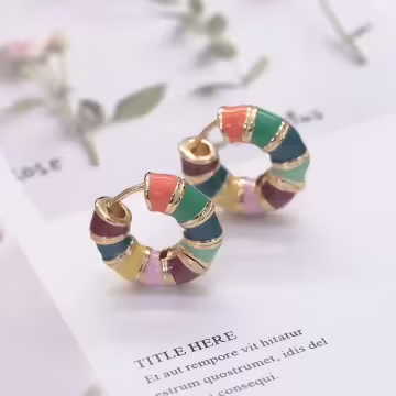 彩虹甜甜圈×耳扣