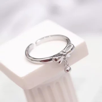 925銀飾×蝴蝶結小圓珠×開口戒指.avif