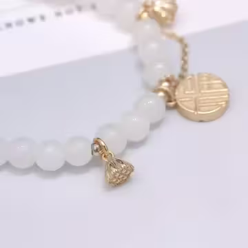 福氣相蓮&times;固定式串珠手鍊
