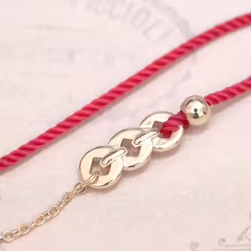 古銅錢×紅繩手鍊