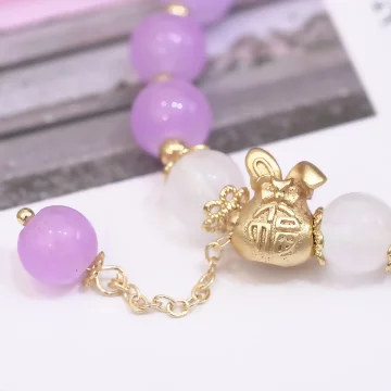 福兔洋紫琉璃晶×固定式串珠手鍊.avif