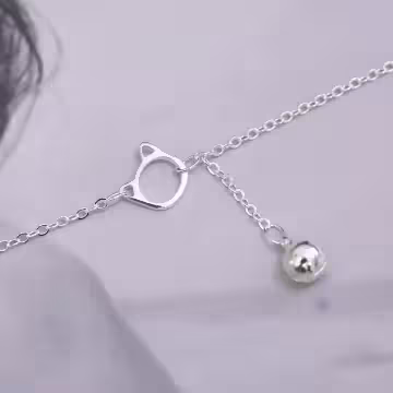 925銀飾×貓咪鈴鐺×手鍊