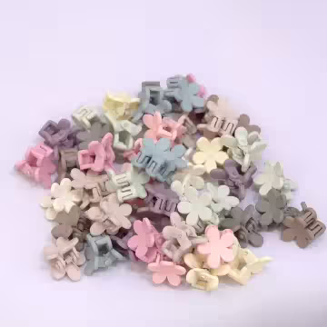 花朵造型小抓夾×五十套件髮夾組