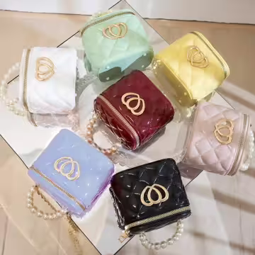 雙心立體水桶包&times;果凍鍊條斜背包&times;酒紅