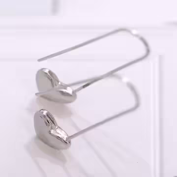 925銀針×愛心別針×耳環