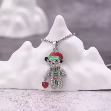 聖誕小熊×中性長項鍊