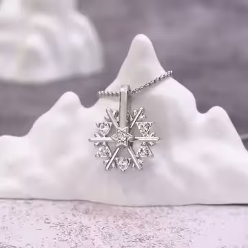 旋轉雪花飄×中性長項鍊