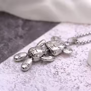 印花暴力熊×中性長項鍊