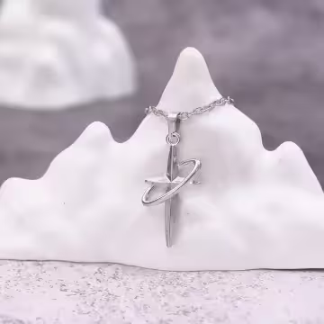 十字星環×中性長項鍊