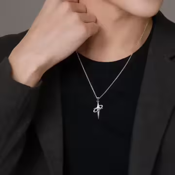 十字星環×中性長項鍊