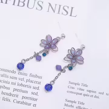 櫻花綻放×耳環×共二色