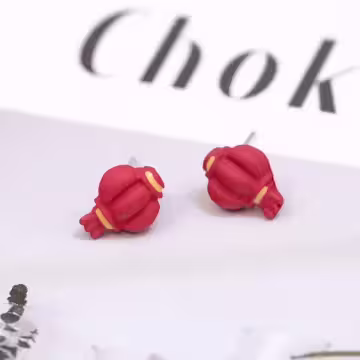 醒獅燈籠發財×三套件耳環組