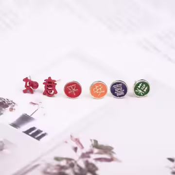 平安喜樂如意×三套件耳環組