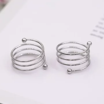 多層螺旋彈簧×六套件戒指組 .avif