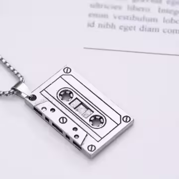 復古錄音帶×中性長項鍊