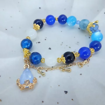 皇家湛藍琉璃×固定式串珠手鍊 .avif