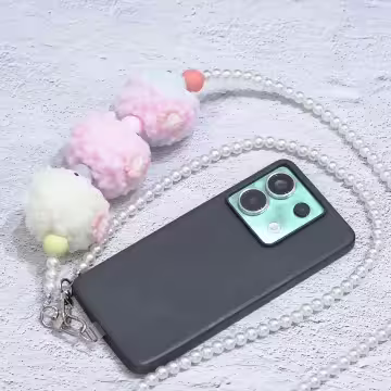 彩色煤炭球×手機斜背雙勾掛繩