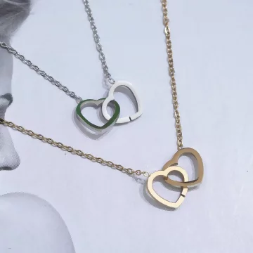 316鋼飾×心心相印×鎖骨項鍊×銀色.avif