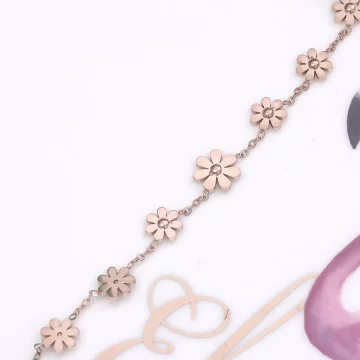 316鋼飾×小雛菊×手鍊×玫瑰金.avif